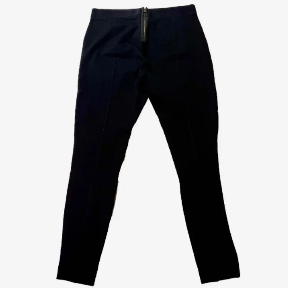 Vintage J.Crew Women’s Pixie Pant Black 8R‎ Zip Back Ponte Skinny Ankle Pants
